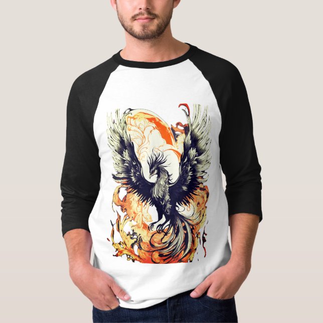 T-shirt King of the Sky Eagle Swooping Design - (Devant)