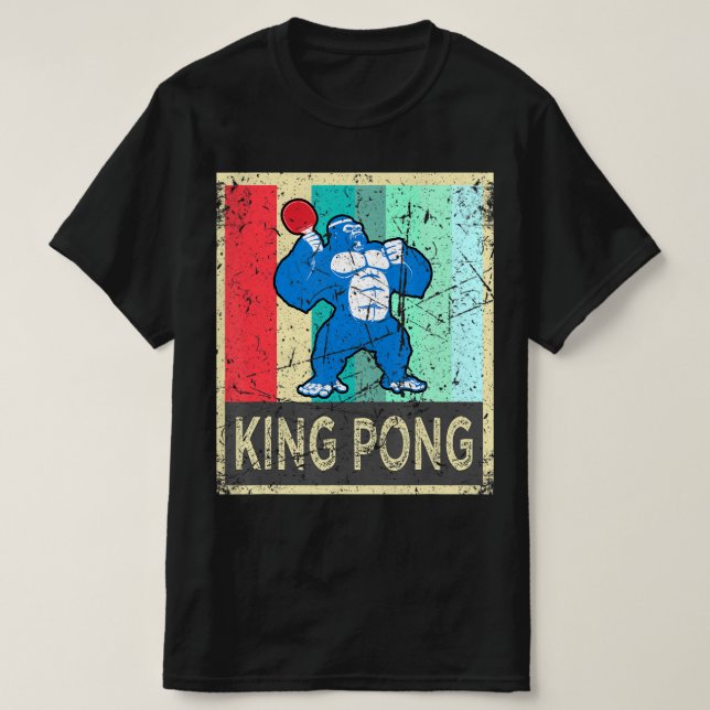 T-shirt King Pong Ping Pong Gear Clothes For Men Women Ki (Design devant)