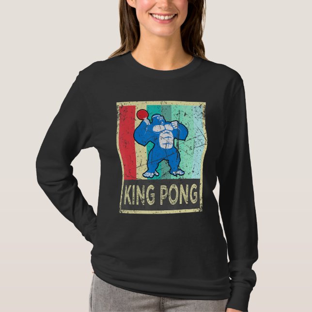 T-shirt King Pong Ping Pong Porte-Vêtements Pour Hommes Fe (Devant)