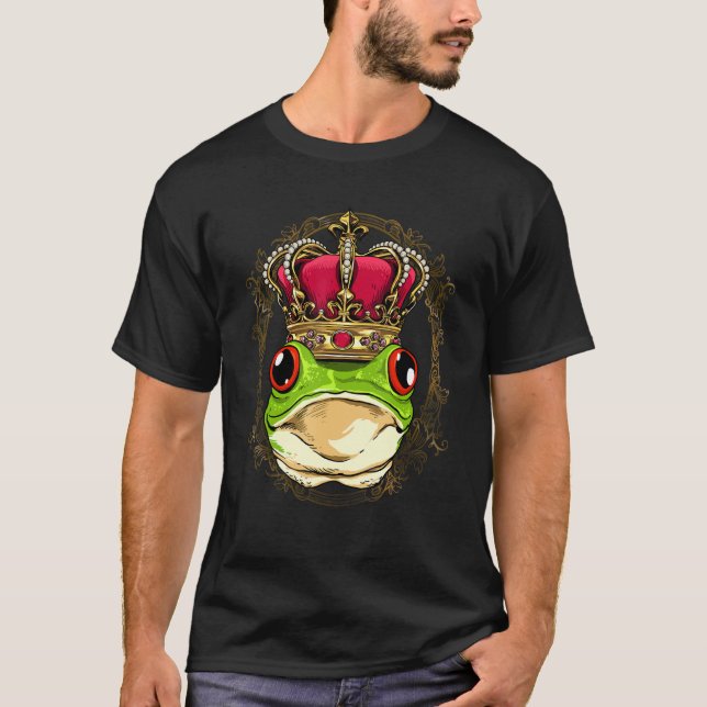 T-shirt King Queen Frog Toad Princess Amphibian Animal Fro (Devant)