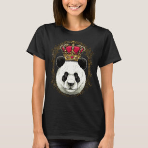 T-shirt King Queen Giant Panda Princesse Ours animal