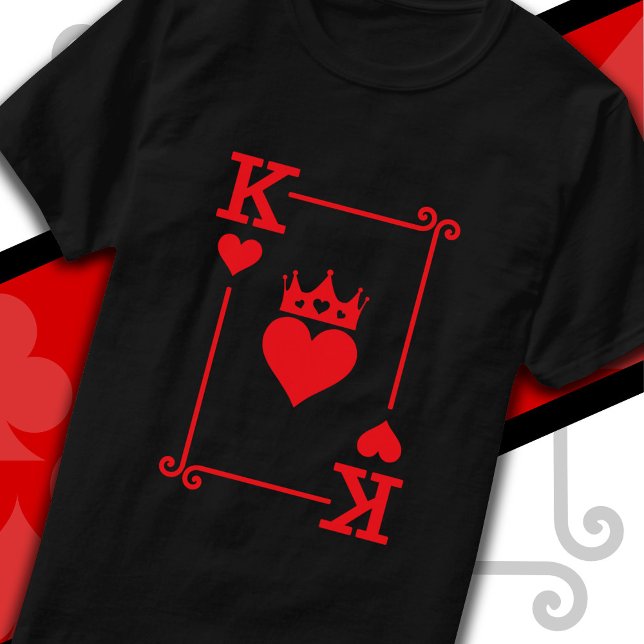 T-shirt King & Queen Hearts Correspondant Couple King of H (Créateur téléchargé)