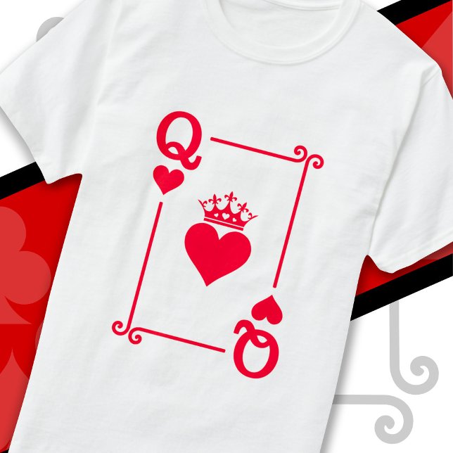T-shirt King Queen Hearts Correspondant Couple Queen of He (Créateur téléchargé)