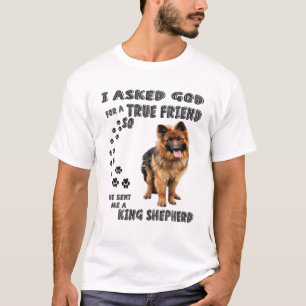 T-shirt King Shepherd Citation Maman Papa Print, Berger al