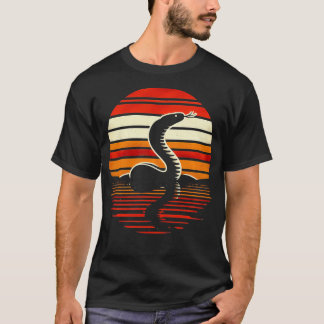 T-shirt King Snake Sunset Retro Style Safari Vintage les a