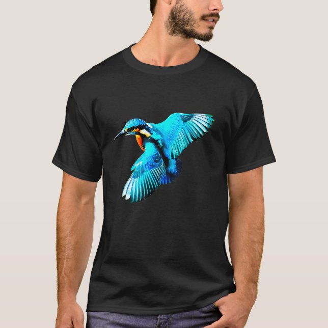 T-shirt Kingfisher Flying (Devant)