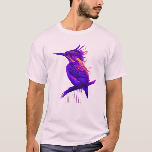 T-shirt Kingfisher Smart Violet : Élégance à contraste éle (Devant)