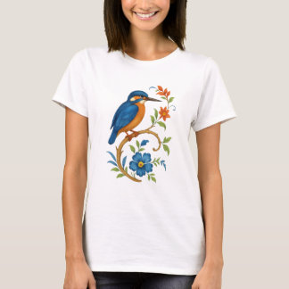 T-shirt Kingfisher Vintage Porcelaine