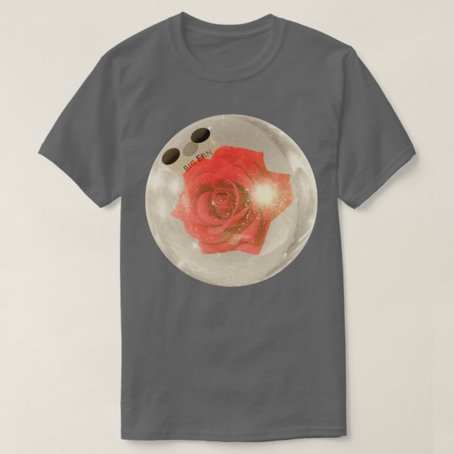 T-shirt Kingpin Big Erns Rose Bowling Ball (Design devant)