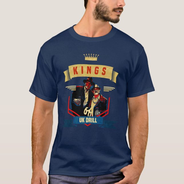 T-shirt Kings of UK Drill Pete and Bas (Devant)