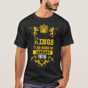 T-shirt Kings sont nés en Janvier 1976 Essential Gift