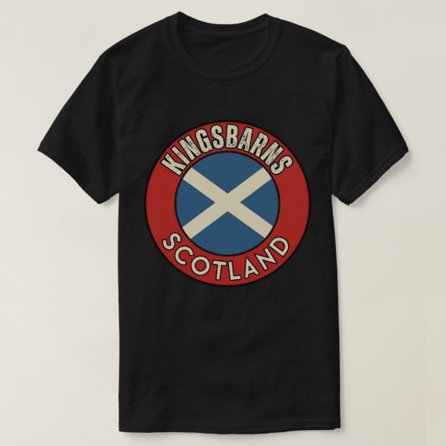 T-shirt Kingsbarns, Écosse (Design devant)