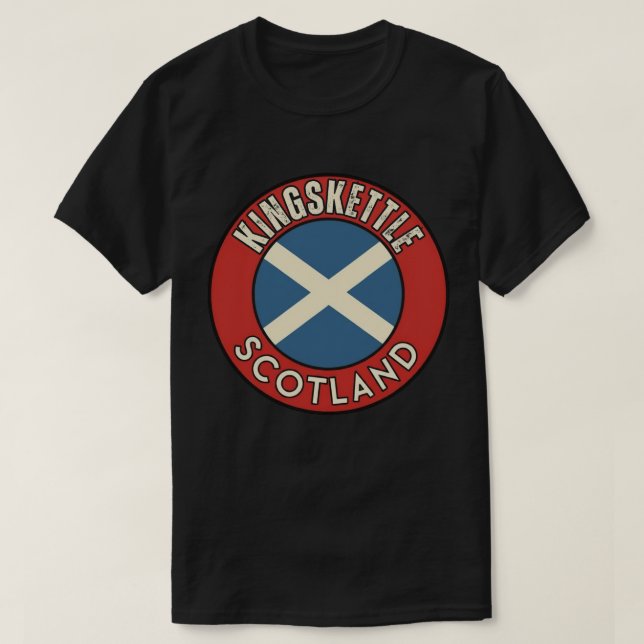 T-shirt Kingskettle, Écosse (Design devant)
