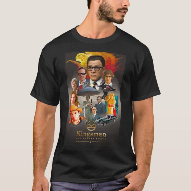 T-shirt Kingsman : Le cercle d'or (Devant)