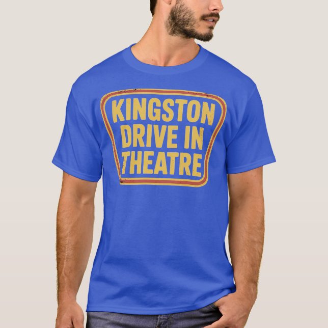 T-shirt Kingston Drive-In Theatre Kingston, MA (Devant)