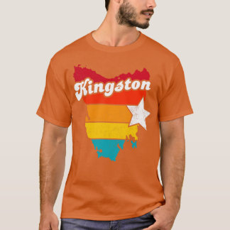 T-shirt Kingston Tasmania Vintage Souvenir déshabillé 2