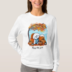 T-shirt KiniArt Automne Bichon Frise