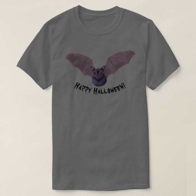 T-shirt KiniArt Bat Halloween (Design devant)