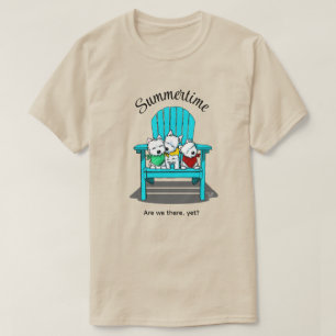 T-shirt KiniArt Beach Westie Trio