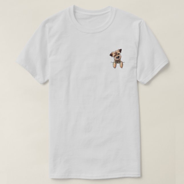 T-shirt KiniArt Border Terrier (Design devant)