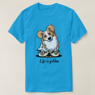 T-shirt KiniArt Bordure Dorée Border Collie