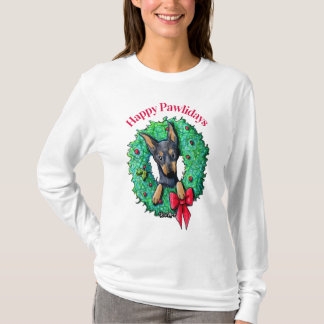 T-shirt KiniArt Doberman Noël