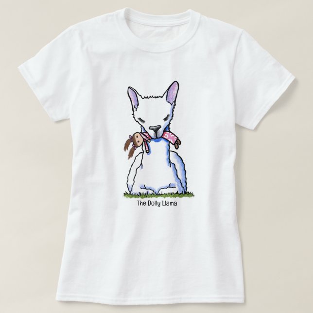 T-shirt KiniArt Dolly Lama  (Design devant)