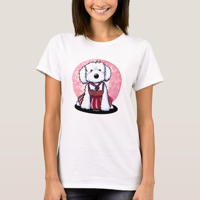 T-Shirt KiniArt Glamour Maltese (Devant)