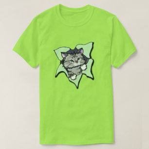 T-shirt KiniArt Gray Kitty Blast