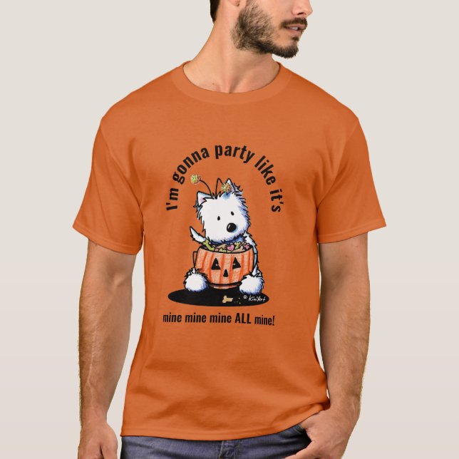 T-shirt KiniArt Halloween Westie (Devant)