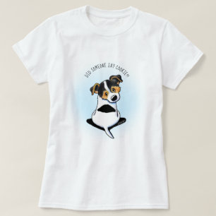 T-shirt KiniArt Jack Russell Terrier tricolore