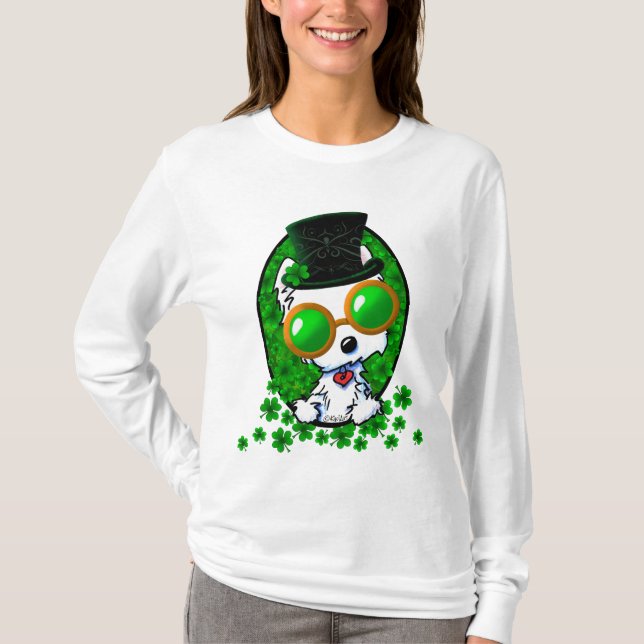 T-shirt KiniArt Lucky Westie (Devant)