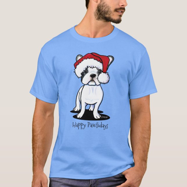 T-Shirt KiniArt Noël Frenchie (Devant)