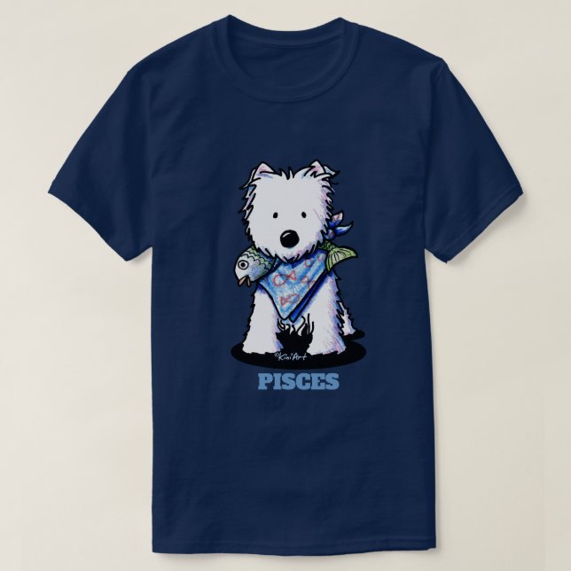 T-shirt KiniArt Pisces Westie (Design devant)