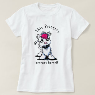 T-shirt KiniArt Princess Kitty Strong Woman