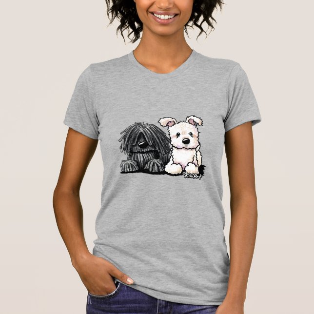 T-shirt KiniArt Puli et Pumi (Devant)