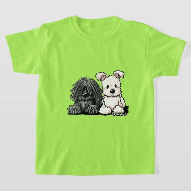 T-shirt KiniArt Puli et Pumi (Poser)
