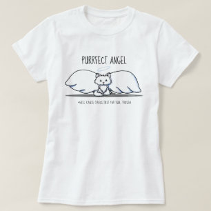 T-shirt KiniArt Purrfect Angel Kitty