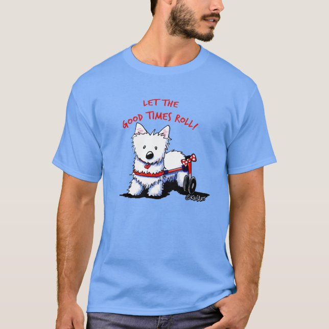 T-shirt KiniArt Roues Westie (Devant)