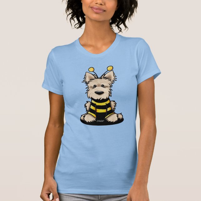 T-shirt KiniArt Scottie Chien Bee (Devant)