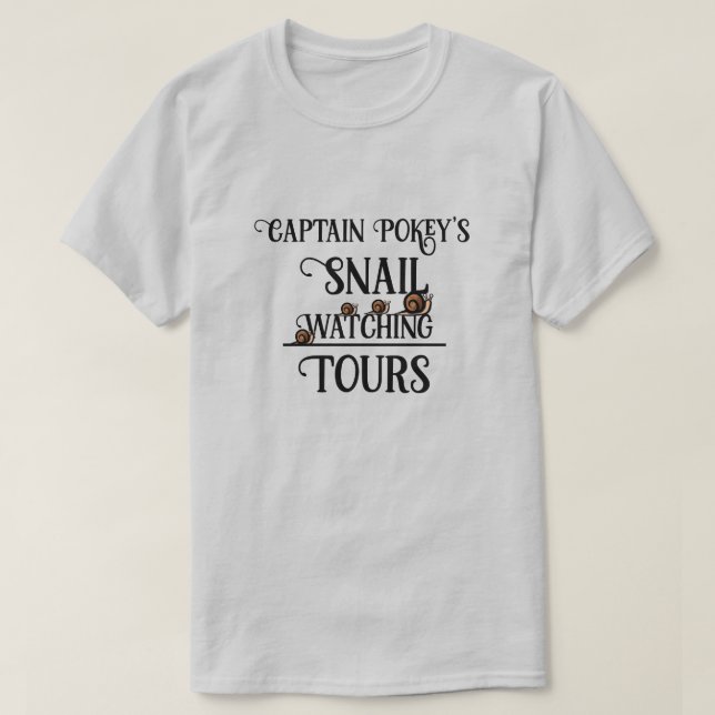 T-shirt KiniArt Snail Watching Tour (Design devant)
