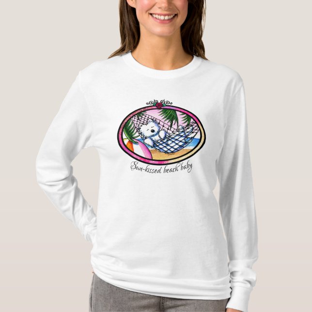 T-shirt KiniArt Vacation Westie (Devant)