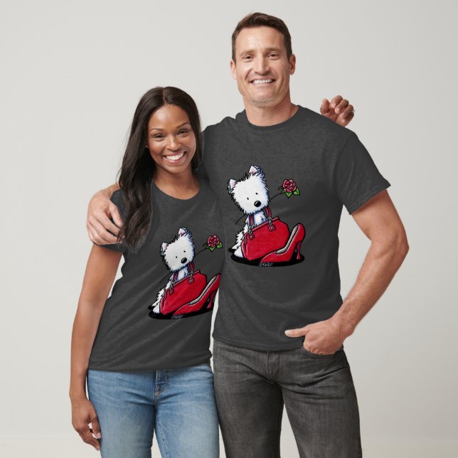 T-shirt KiniArt Westie Bits O' Heaven (Unisexe)