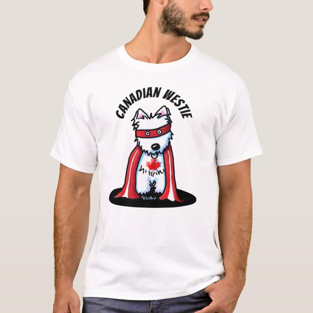 T-Shirt KiniArt Westie Canadien (Devant)