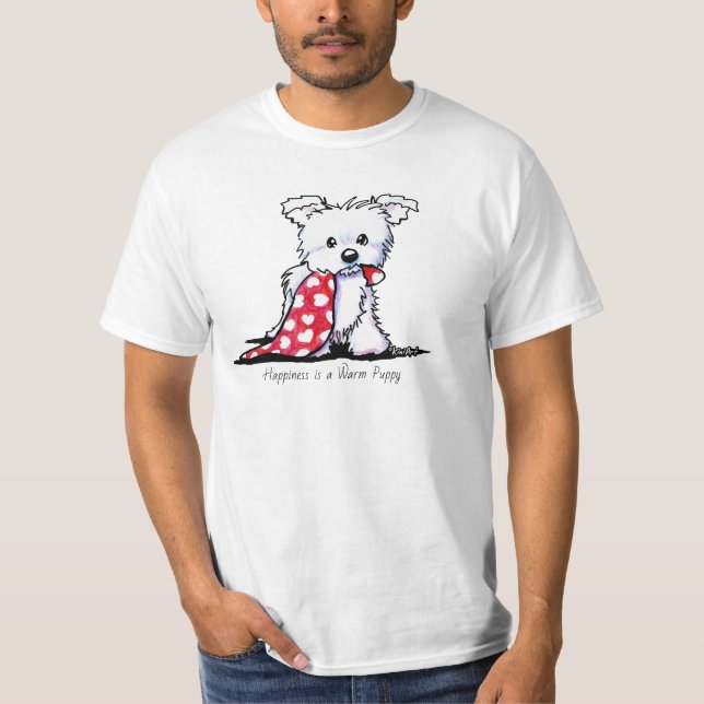 T-shirt KiniArt Westie Chiot (Devant)
