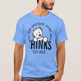 T-shirt KiniArt Westie ÊTRE VOTRE CHIEN