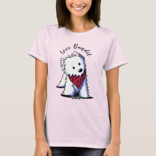 T-Shirt KiniArt Westie Love Bandit Clair