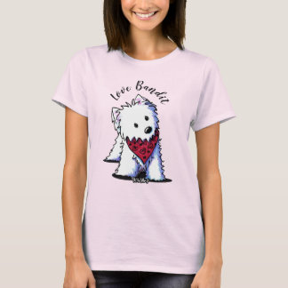 T-Shirt KiniArt Westie Love Bandit Clair