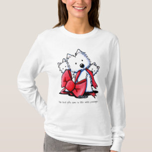 T-shirt KiniArt Westie MEILLEURS CADEAUX VIENNENT