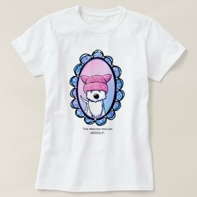 T-shirt KiniArt Westie Princess (Design devant)